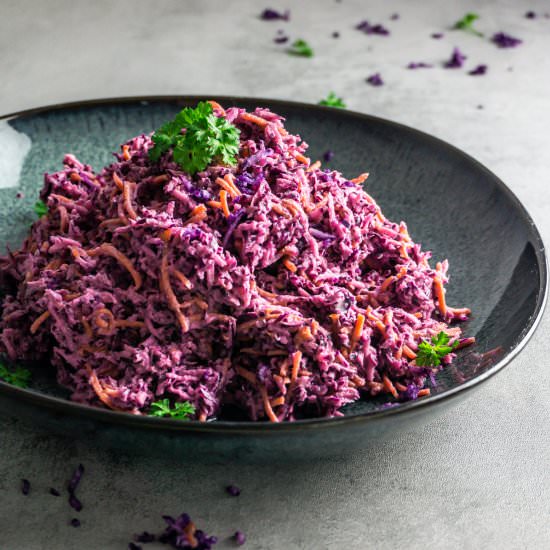 Easy Purple Coleslaw