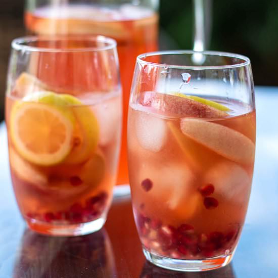 Sparkling Bourbon Peach Punch