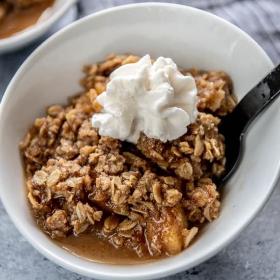 Slow Cooker Apple Crumble