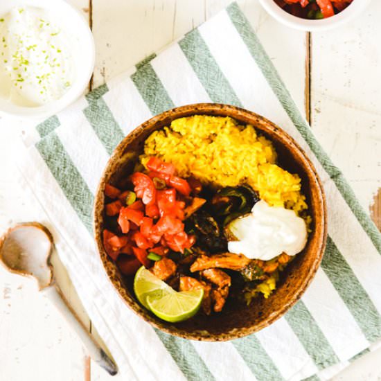 Mexican Chicken and Rice Bowls