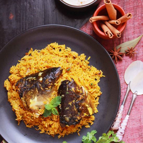 Bengali Fish Head Pulao