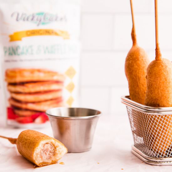 Pancakes and Sausage On-A-Stick