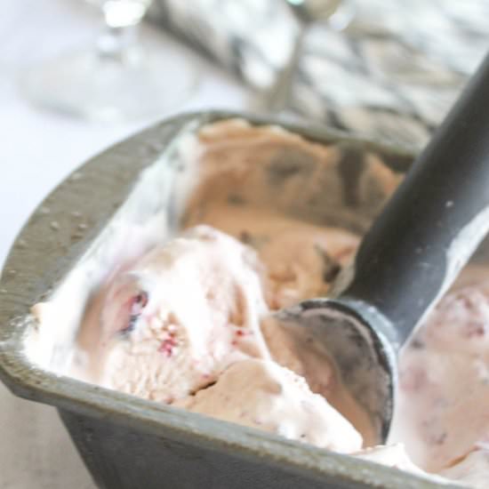 Homemade  Mixed Berry Ice Cream