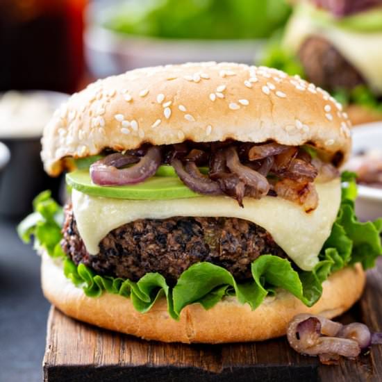 Yummiest Homemade Black Bean Burger
