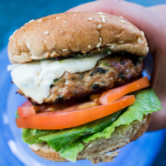 Spinach Turkey Burger