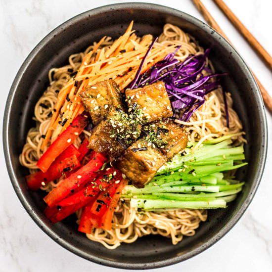 Korean Somen Noodle Salad