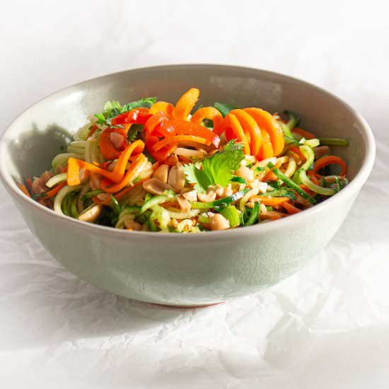 Spiralized Vietnamese Cucumber Salad
