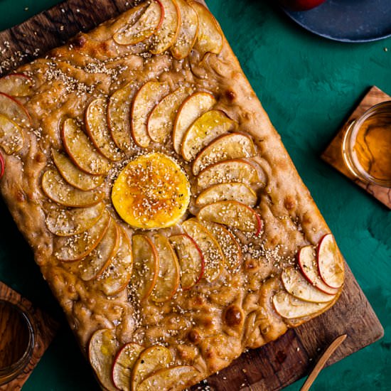 Apple and Camembert Focaccia