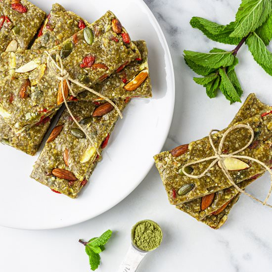 Matcha Granola Bars