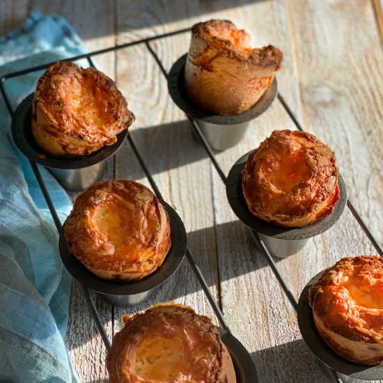 Double Cheddar Cheese Popovers