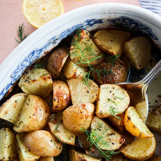 Lemon Dill Roasted Potatoes