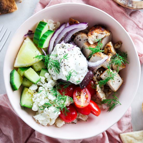 20 Minute Greek Chicken Bowls