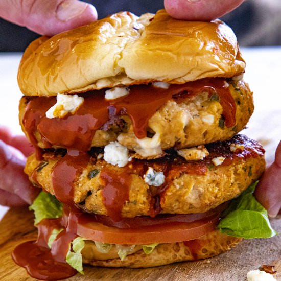 Buffalo Chicken Burgers