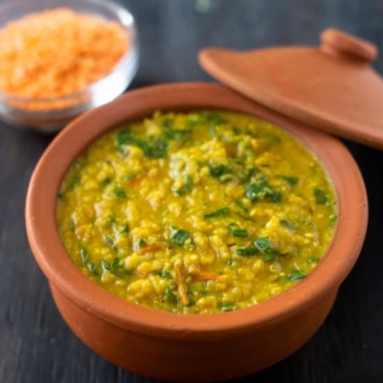 Indian Red Lentil & Spinach Dal