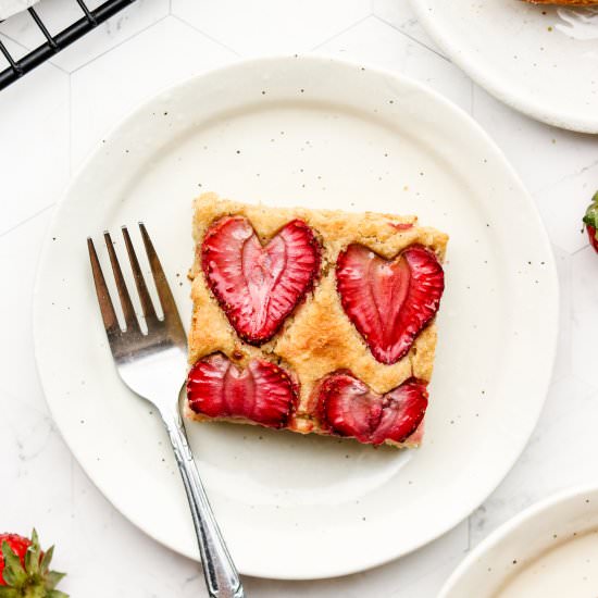 vegan lemon snacking cake