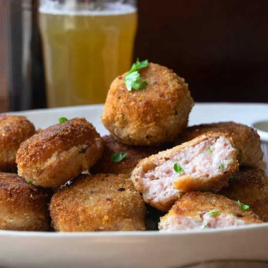 Ham and Cheddar Croquettes