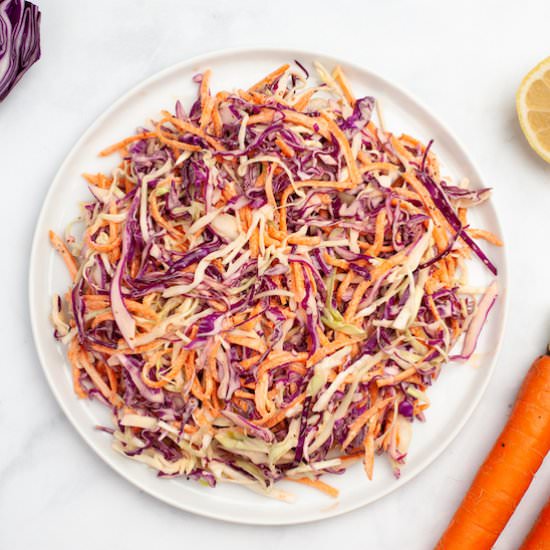 Easy Vegan Coleslaw