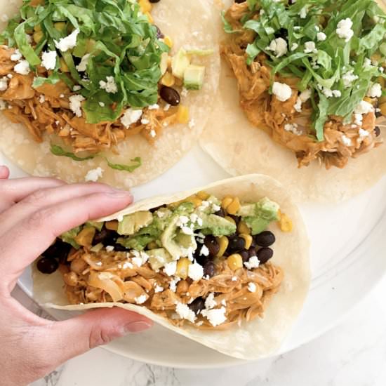 Buffalo Jackfruit Tacos
