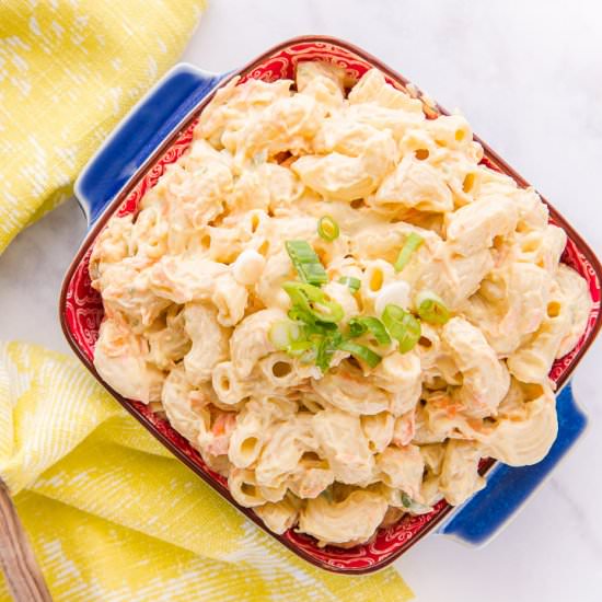 Hawaiian Inspired Macaroni Salad