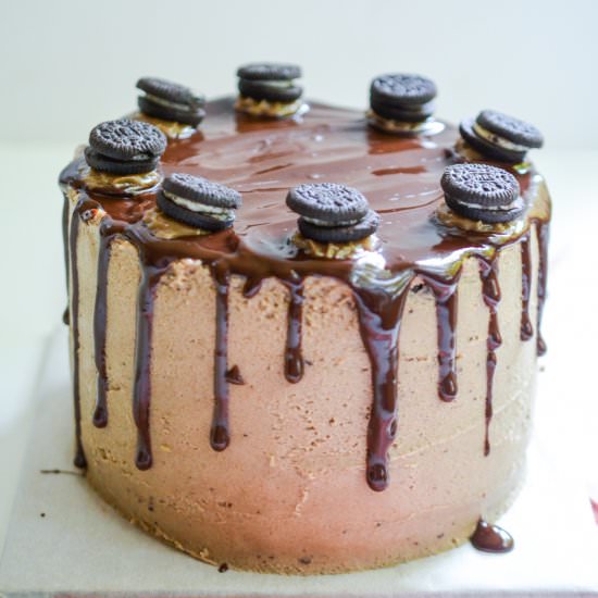 Vegan Chocolate Peanut Butter Cake