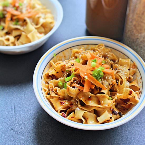 Vegan peanut butter noodle