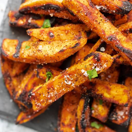 Grilled Sweet Potato Fries