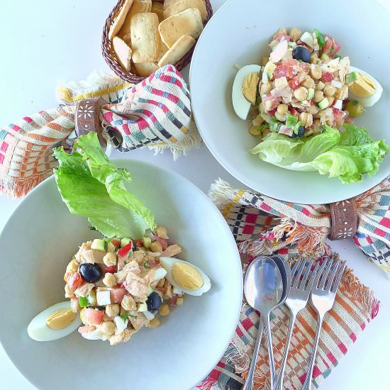 Cobblestone Salad with Chickpeas