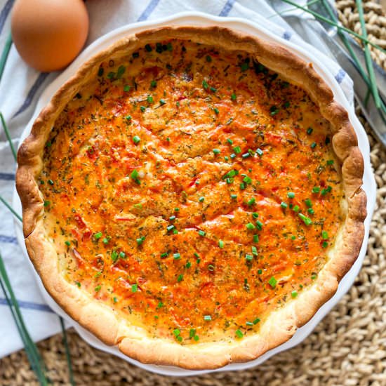 3 Ingredient Tomato & Egg Tart