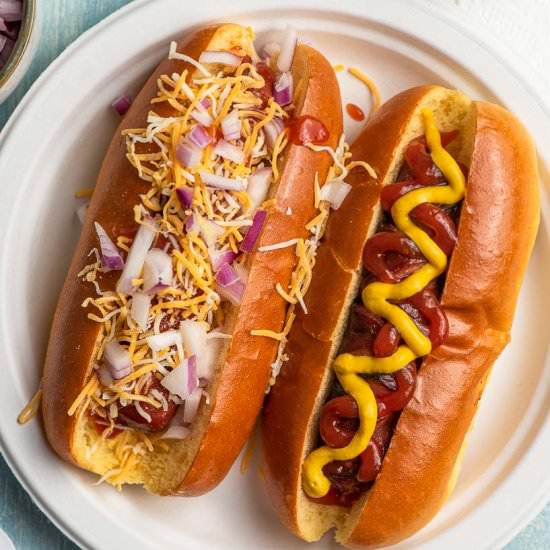 Air Fryer Hot Dogs