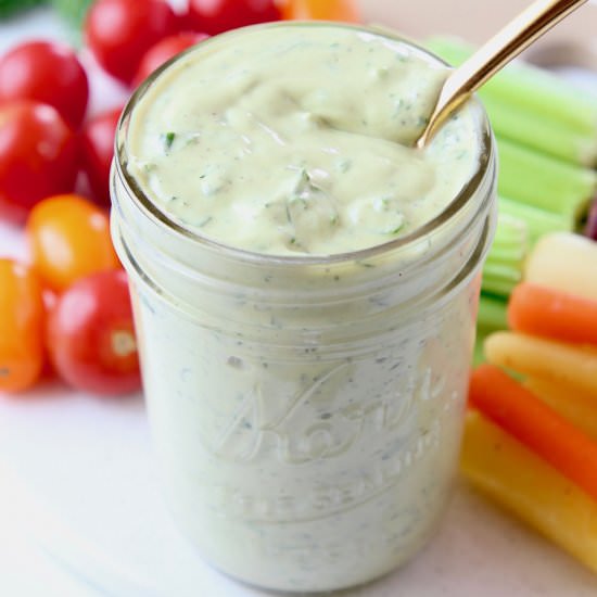Vegan Avocado Ranch Dressing