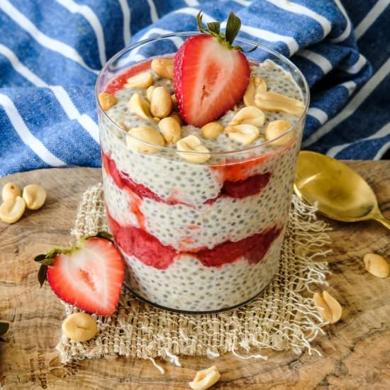PB&J Chia Seed Pudding