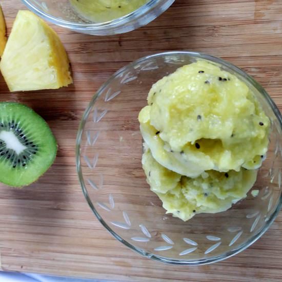Kiwi Pineapple Sorbet