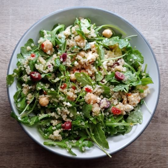 Mediterranean Arugula Quinoa Salad