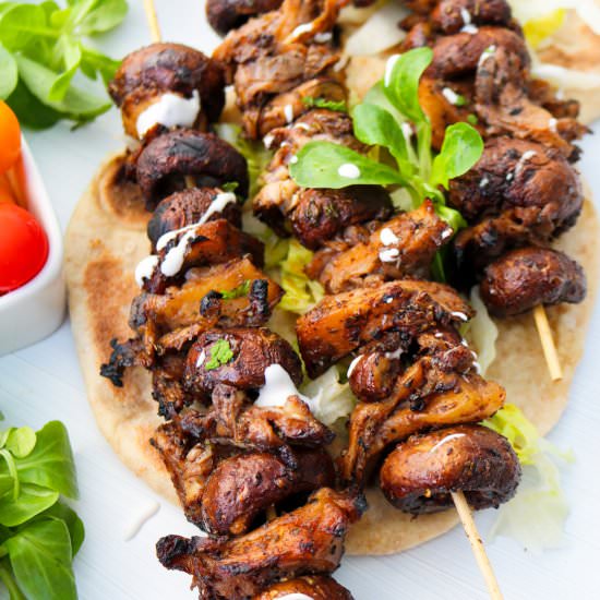 Mushroom Souvlaki
