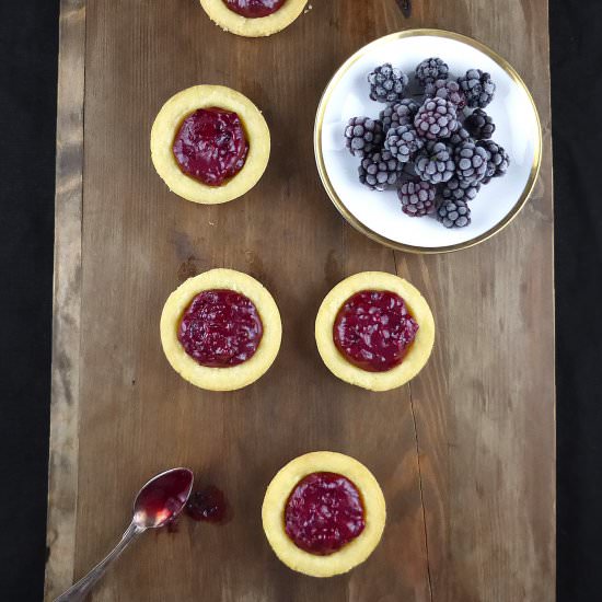 Blackberry Spelt Cookie Cups