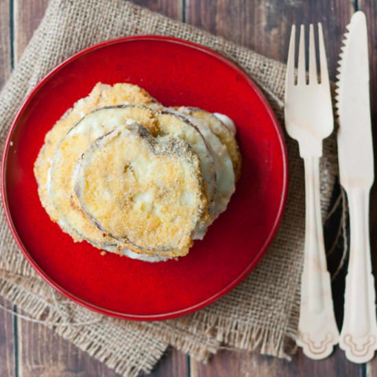 Filled and baked aubergines