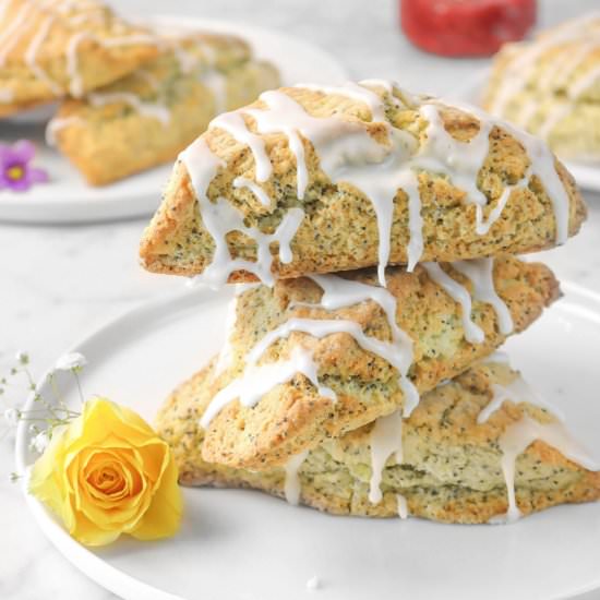 Jumbo Lemon Poppy Seed Scones