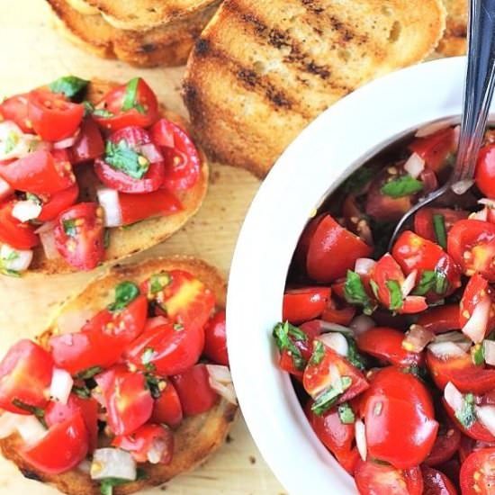 tomato basil bruschetta