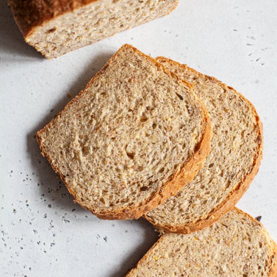 Easy Vegan Multigrain Bread