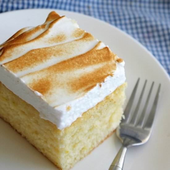 Lemon Cake with Toasted Meringue