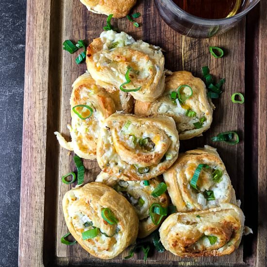 Chive & Cheese Cocktail Swirls