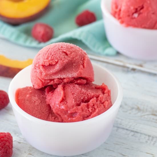 Raspberry Peach Sorbet