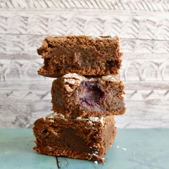 Gooey Raspberry Brownies