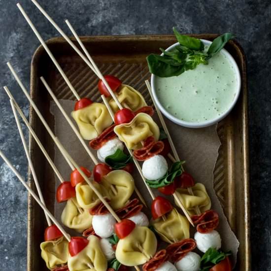 Pasta Salad Skewers