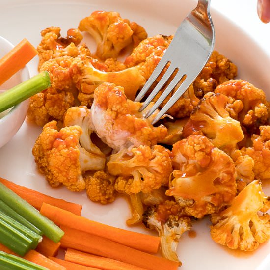 Air Fryer Buffalo Cauliflower Bites