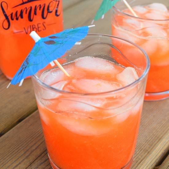 Summer Mango-Pomegranate Soda