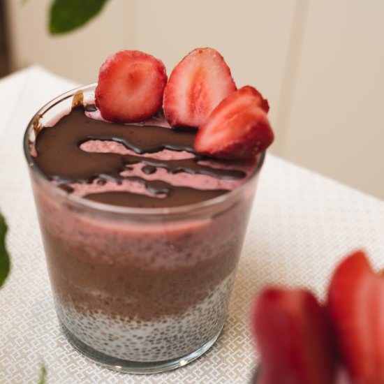 Neapolitan Chia Seed Pudding