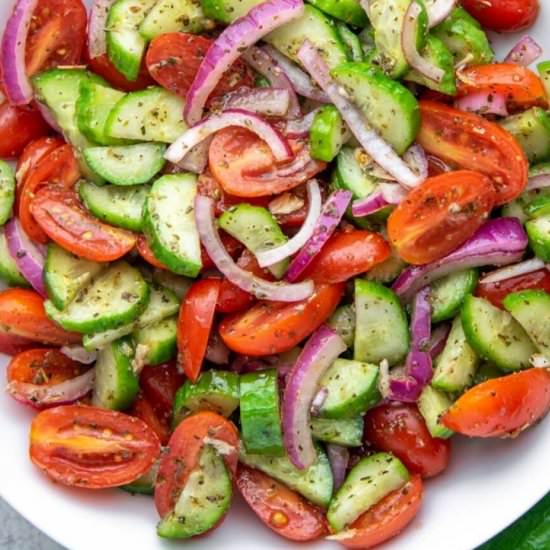 CUCUMBER AND TOMATO SALAD