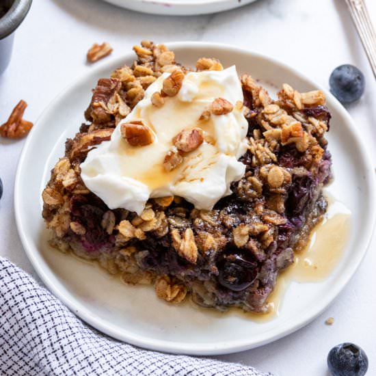 Blueberry Baked Oatmeal