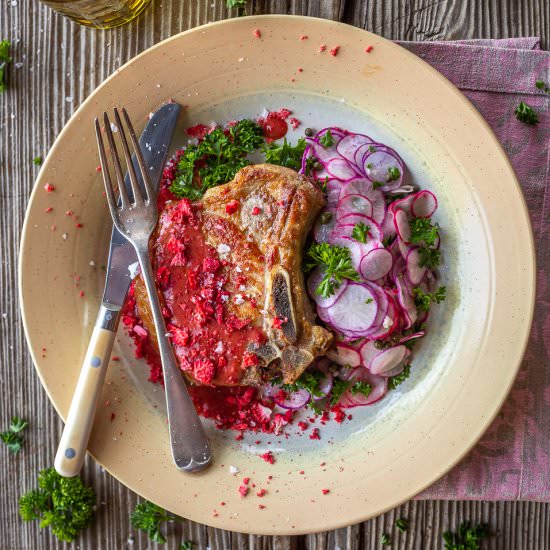 Pork Chops with Berry Sauce